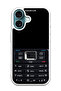 Protective Case Cover For APPLE IPHONE 16 Old Phone Pattern (White Bumper)