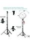 10" Dimmable LED Selfie Ring Light with 63" Tripod, Phone Holder & Remote for iPhone/Android - 8
