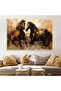 لوحة فنية جدارية قماشية كانفس بتصميم إسلامي إطار بني، 40×60 سم - 2