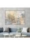 لوحة فنية جدارية قماشية كانفس بتصميم إسلامي إطار بني، 60×90 سم - 5