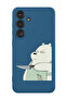 Protective Liquid Silicone Shockproof Case For Samsung Galaxy S25 (Blue) - Dont touch my Bag