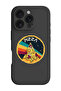 iPhone 16 Pro Max Black Protective Liquid Silicone Shockproof Case - Pizza