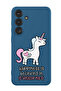 Protective Liquid Silicone Shockproof Case For Samsung Galaxy S25 (Blue) - Happiness is believing