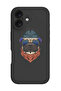 iPhone 16 Plus Black Protective Liquid Silicone Shockproof Case - swag bull dog