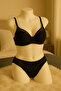 Unpadded Tulle Detailed Bra Panty Underwear Set - 2