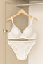 Unpadded Tulle Detailed Bra Panty Underwear Set - 8