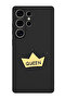 Protective Liquid Silicone Shockproof Case For Samsung Galaxy S25 Ultra (Black) - Queen crown