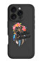 iPhone 16 Pro Max Black Protective Liquid Silicone Shockproof Case - Beautiful Dreamer