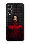 Case Compatible with Samsung Galaxy S25 Edge 6.7 Inch Protection Shockproof Cover Red Jokar Mask
