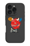 iPhone 16 Pro Max Black Protective Liquid Silicone Shockproof Case - What a beautiful day