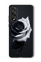 Case Compatible with OnePlus Nord 5 6.83 Inch Protection Shockproof Cover Black and White Rose