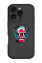 iPhone 16 Pro Black Protective Liquid Silicone Shockproof Case - Brain Milkshake