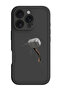 iPhone 16 Pro Black Protective Liquid Silicone Shockproof Case - Hammer