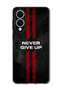 Case Compatible with Samsung Galaxy S25 Edge Protection Shockproof Cover Never Give up stripes