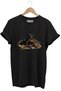 Hunting Black Labrador Hunting Dog Duck Hunting Flare Printed Unisex 100% Cotton Basic T-Shirt
