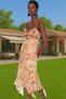 Women S Floral Print A-Line Midi Tulle Dress Summer Casual Stylish Design Summer's Must-Have - 4