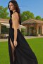 Women's Maxi Beach Dress V Neck Thick Strap Crinkle Viscose Summer Summer Indispensable - 3