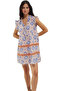 Women's Mini Beach Dress Geometric Pattern Cotton Summer Casual Use Indispensable in Summer