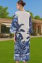 Women's Maxi Beach Dress Tropical Print Voile Cotton Summer Relaxed Fit Summer's Must-Have - 5