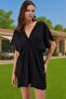 Women's Floral Pattern Mini Beach Dress Comfortable Fit Viscose Fabric Summer Essential for Summer - 2