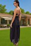 Women's Oversize Maxi Cotton Beach Dress Backless Voile Woven Summer Casual Use - 4