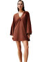Women's Beach Dress Mini Shift V Neck Cotton Comfortable Summer Daily Use Durable Material
