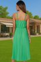 Women's Pleated Midi Dress Floral Print V Neck Thin Strap Summer Casual Summer Essential - 5