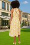 Women S Floral Print A-Line Midi Dress Chiffon Fabric Comfortable Summerwear Daily Summer Indispensable - 5