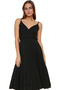 Women's Pleated Midi Dress Floral Print V Neck Thin Strap Summer Casual Summer Essential