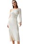 Women's One Shoulder Knitwear Maxi Beach Dress with Belt Detail Summer Casual Summer Essential