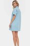 Women's Denim Shirt Dress Short Sleeve Mini Length Cotton Daily Use Summer Indispensable - 5