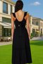 Women's Maxi Dress V Neck Ruffled Beach Dress Summer Casual Design Summer Indispensable - 5