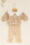 Seasonal Baby Girl Collar and Slit Detailed Holiday Set of 2 - 2