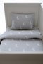 Minik Aylı Çarşaflı Park Bed Duvet Cover Set (80X120 - 35X45 - 60X120) - Mini Moons - 3