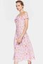 Women's Floral Print A-Line Midi Dress Shally Woven Summer Casual Summer Indispensable - 4