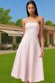 Women's A-Line Jacquard Woven Midi Evening Dress Strapless Neckline Special Occasions Summer's Indispensable - 3