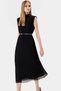 Women's Belted Pleat Midi Dress Chiffon Fabric Summer Casual Weekend Summer Indispensable - 2