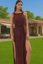 Women's Maxi Knitted Slit Beach Dress Summer Casual V Neck Stylish Design Summer's Must-Have - 3