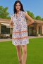 Women's Mini Beach Dress Geometric Pattern Cotton Summer Casual Use Indispensable in Summer - 2