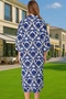 Women's Midi Length V-Neck Wide Fit Cotton Dress Summer Comfortable Daily Use Modern Design - 5
