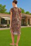Women's Leopard Patterned Maxi Dress Cotton Summer Beach Chic Daily Use Quality Material - 3
