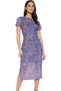 Women's Midi Length Tulle Dress Abstract Pattern Crew Neck Bodycon Modern Style Casual Combinations