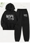 Hooded Printed Unisex Women/Men Hooded Oversize Bottom/Upper Tracksuit Set