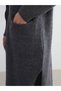 Gray Shawl Collar Women's Knitwear Cardigan - 3