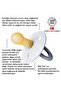 Bibs Color Rubber Pacifier 6-18 Months Vanilla Glow - 3