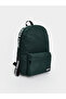 Green Text Printed Men's Backpack