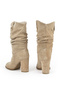 , Women's Genuine Leather Boots 1531050Z25100670K Beige - 3