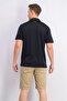 1290140 Tech Polo Men's Black T-Shirt - 4