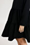Wrapped Fabric Girl's Dress - Black - 5