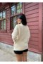 Dgn's Hair Braided Circle Neck Soft Textured Women's Knitwear Sweater - 6